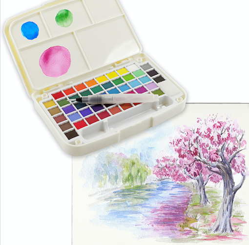 Watercolor Field Kit  Peter Pauper Press   