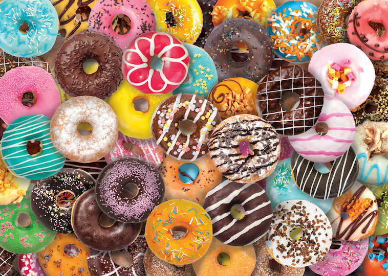 Donuts 500 Piece Puzzle  Peter Pauper Press   