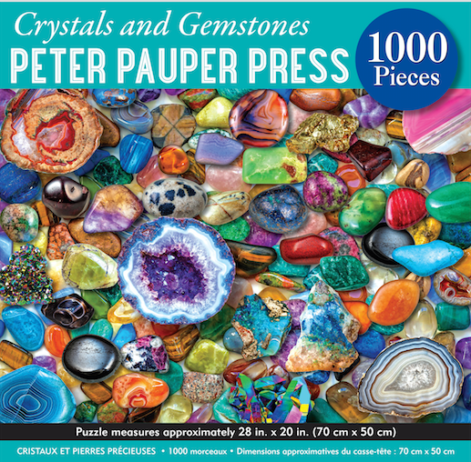 Crystals and Gemstones 1000 Piece Puzzle  Peter Pauper Press   