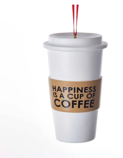 Coffee to Go  Personalized Ornament  Kurt Adler   