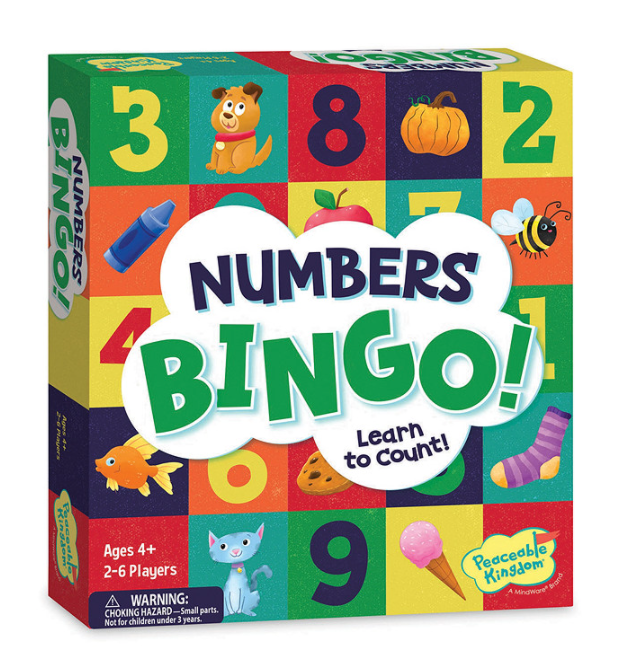 Rhyming/Numbers Bingo  Mindware Numbers  