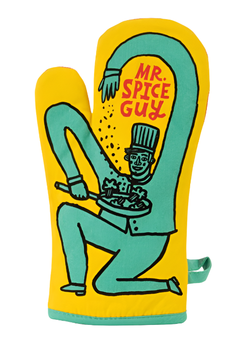 Mr. Spice Guy Oven Mitt  Blue Q   