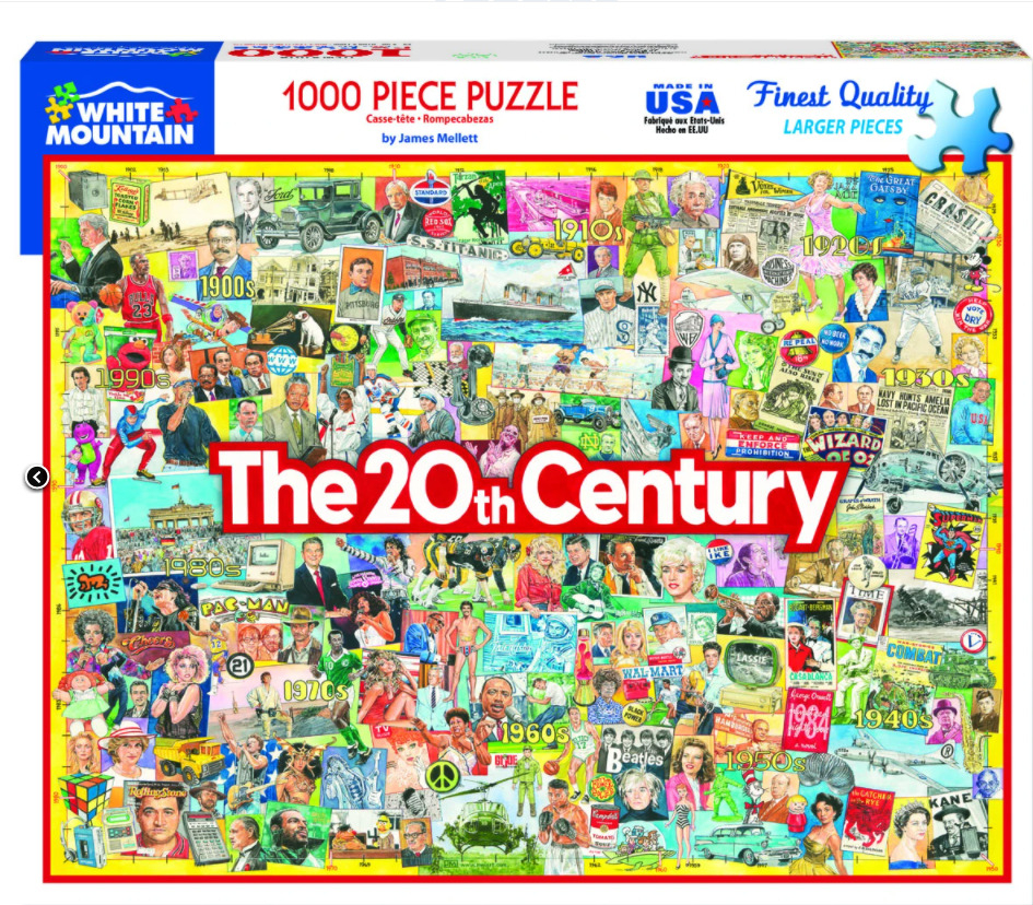 The 20th Century 1000 Piece Puzzles  White Mountain Puzzles   