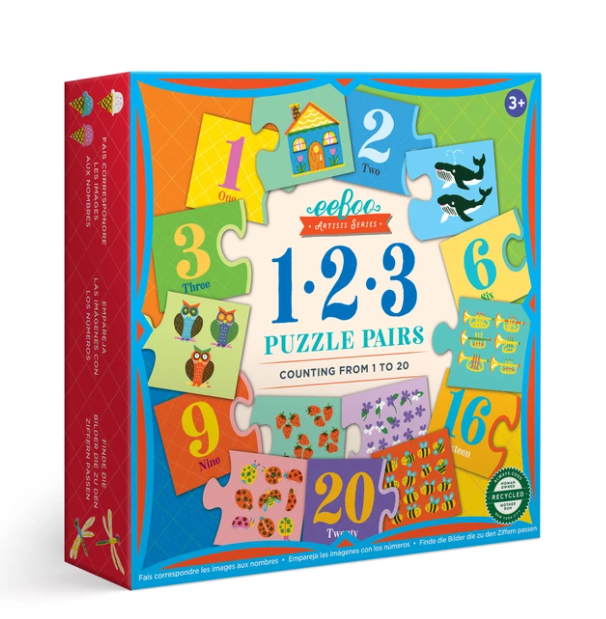 123 Puzzle Pairs  Eeboo   