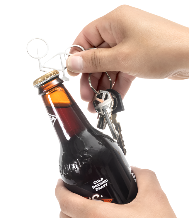 Bike Key Ring and Bottle Opener  Kikkerland   