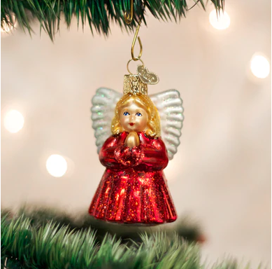 Baby Angel Glass Ornament  Old World Christmas   