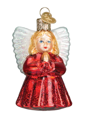 Baby Angel Glass Ornament  Old World Christmas   