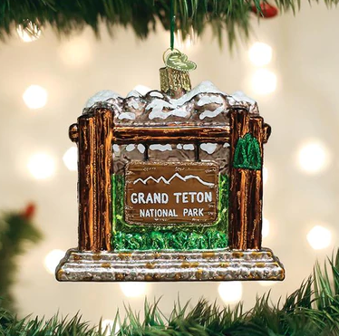 Grand Teton National Park Glass Ornament  Old World Christmas   