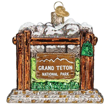 Grand Teton National Park Glass Ornament  Old World Christmas   