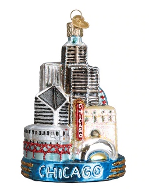 Chicago Glass Ornament  Old World Christmas   