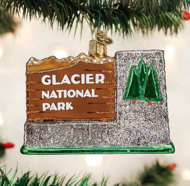 Glacier National Park Glass Ornament  Old World Christmas   