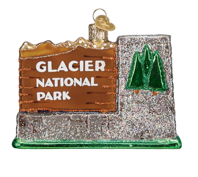 Glacier National Park Glass Ornament  Old World Christmas   