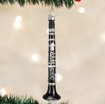 Clarinet Glass Ornament  Old World Christmas   