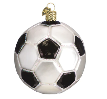 Soccer Glass Ornament  Old World Christmas   