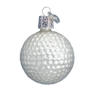 Golf Ball Glass Ornament  Old World Christmas   