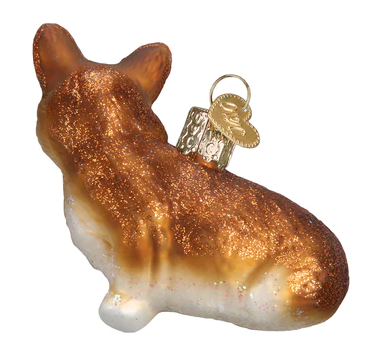 Pembroke Welsh Corgi Glass Ornament  Old World Christmas   