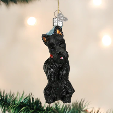 Scottish Terrier Glass Ornament  Old World Christmas   