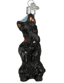 Scottish Terrier Glass Ornament  Old World Christmas   