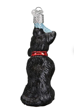 Scottish Terrier Glass Ornament  Old World Christmas   