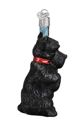 Scottish Terrier Glass Ornament  Old World Christmas   