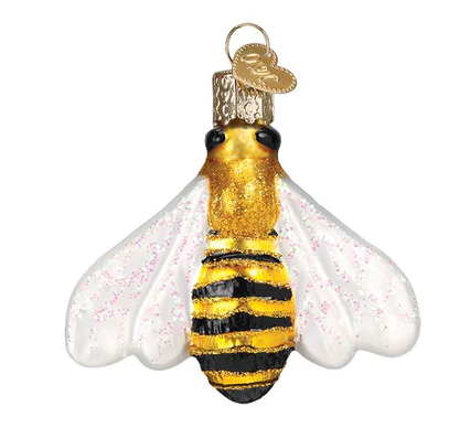 Honey Bee Glass Ornament  Old World Christmas   