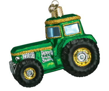 Tractor Glass Ornament  Old World Christmas   