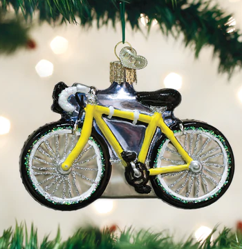 Road Bike Glass Ornament  Old World Christmas   