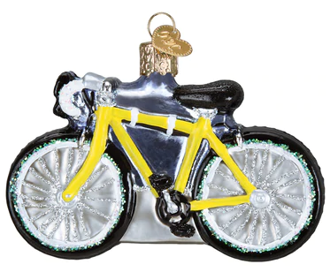 Road Bike Glass Ornament  Old World Christmas   