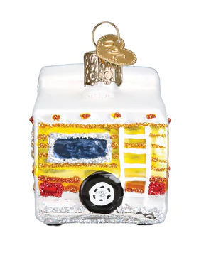 Classic Motorhome Glass Ornament  Old World Christmas   