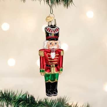 Nutcracker General Glass Ornament  Old World Christmas   