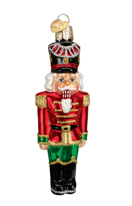 Nutcracker General Glass Ornament  Old World Christmas   