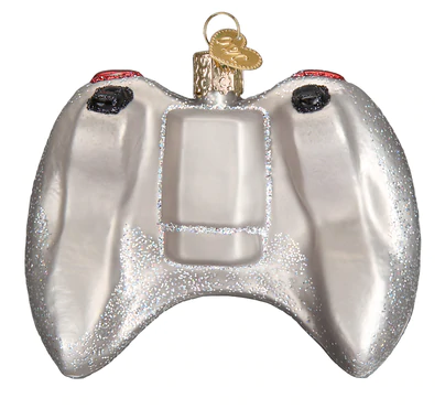 Video Game Controller Glass Ornament  Old World Christmas   