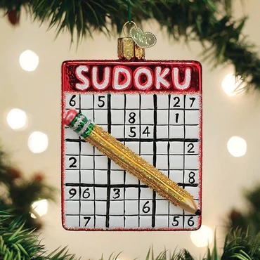 Sodoku Glass Ornament  Old World Christmas   