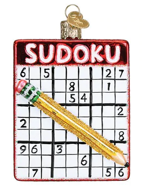 Sodoku Glass Ornament  Old World Christmas   