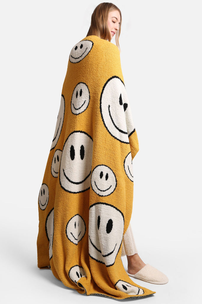 Happy Face Throw Blanket Shirts Jasmine Trading Corp   