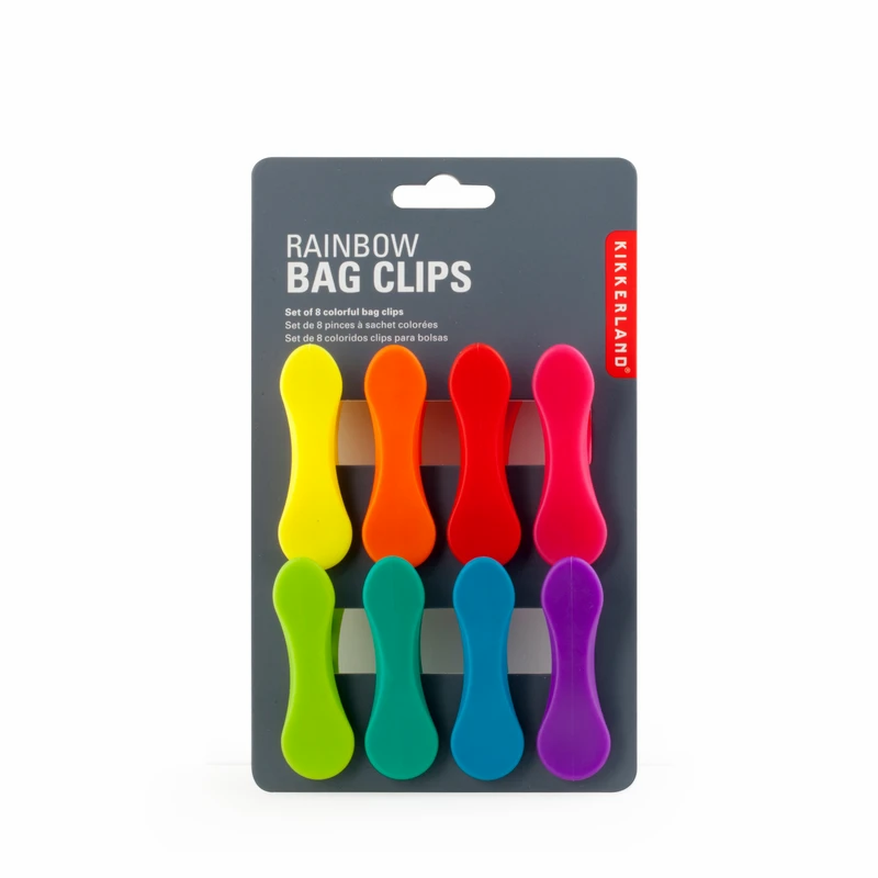 Rainbow Bag Clips  Kikkerland   