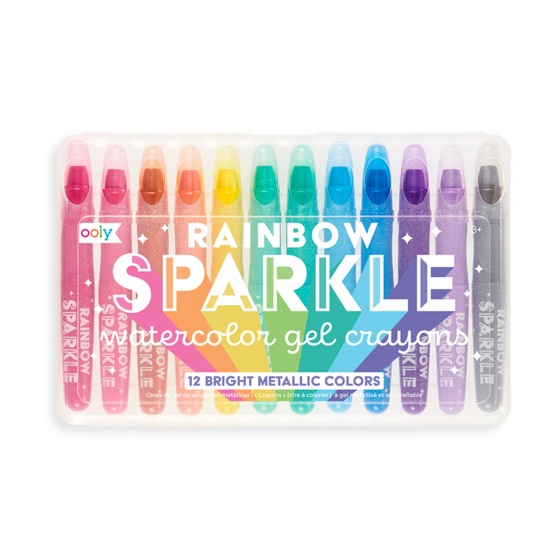 Rainbow Sparkle Watercolor Gel Crayons  Ooly   