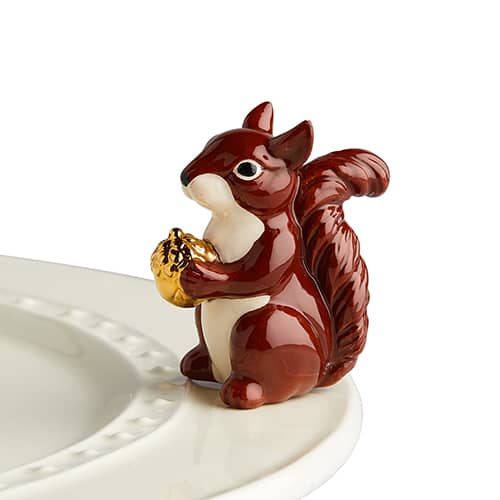 Mr. Squirrel Mini Knob by Nora Fleming  Nora Fleming   