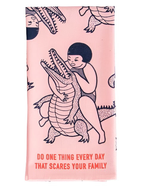 Do One Thing Every Day... Dish Towel  Blue Q   