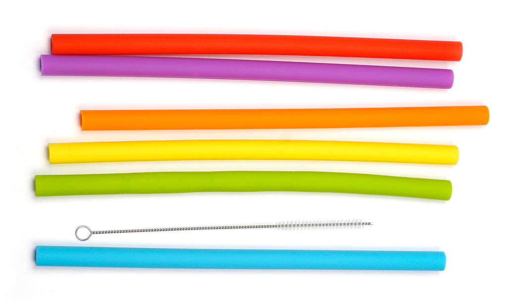 Silicone Smoothie Straws  RSVP   