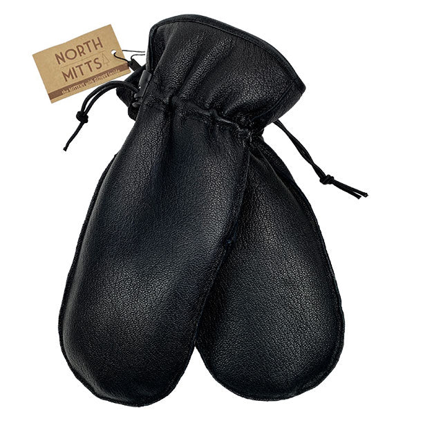 North Mitts, The Mittens With Gloves inside!  North Mitts Black Leather- XSmall  