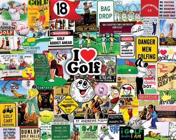 I Love Golf 1000 Piece Puzzle  White Mountain Puzzles   