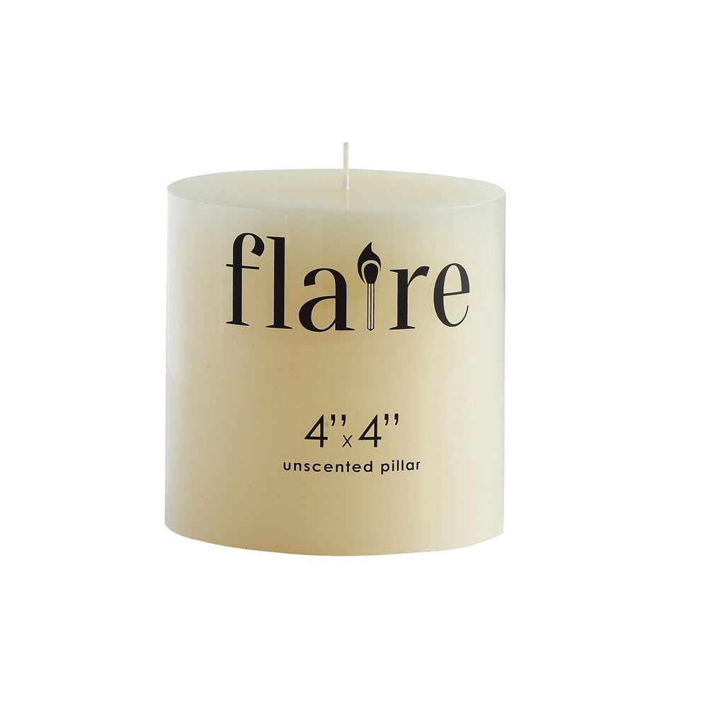 Ivory Pillar Candles  Creative Co-Op 4"x4"  