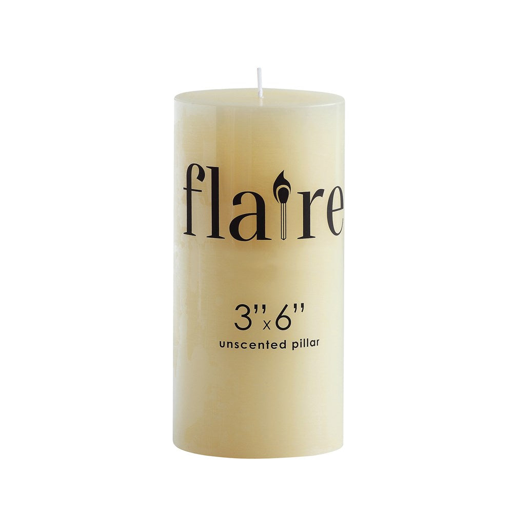 Ivory Pillar Candles  Creative Co-Op 3"x6"  