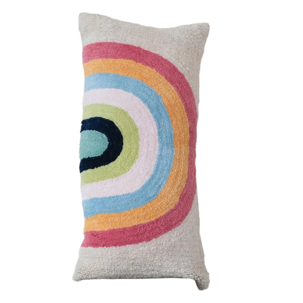 Rainbow Tufted Lumbar Pillow  Creative Co-Op   