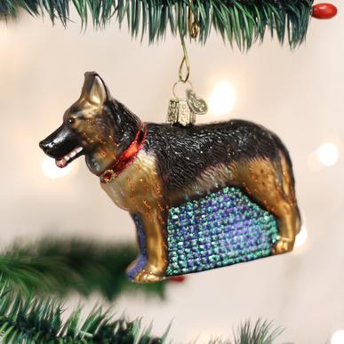 German Shepherd Ornament  Old World Christmas   