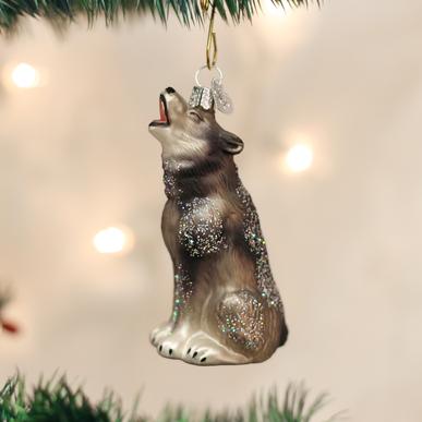 Howling Wolf Ornament  Old World Christmas   