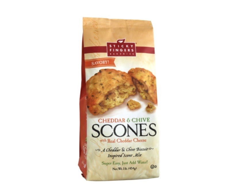 Sticky Fingers Bakeries Scone Mix  Sticky Fingers Bakery Cheddar and Chive Scone Mix  