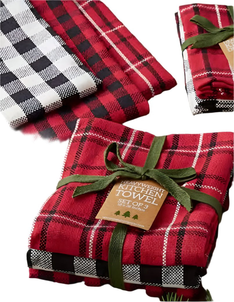 Winter Cabin Dish Towel/Cloth Sets  DII Dish Towel Set  