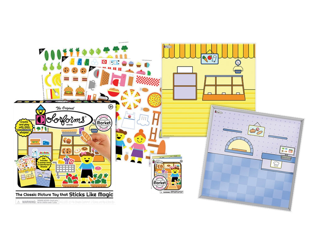 Market Picture Play Set Colorforms  Play Monster   